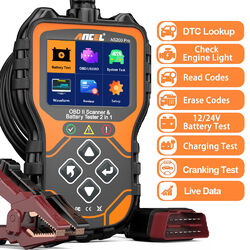 ANCEL AS200 Pro Profi KFZ OBD2 Diagnosegerät Auto Scanner 12V Batterietester 