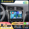 Für VW Golf VII MK7 2012-2020 64GB Android 15 Autoradio CarPlay GPS Navi FM DAB+