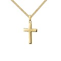 Goldkreuz für Damen Anhänger Gold 585 mit Kette oder ohne Kette wählbar