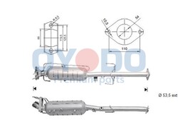 DPF Rußpartikelfilter Dieselpartikelfilter Oyodo 20N0039-OYO für MAZDA GH Sport