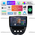 4+64G Android 13 Carplay Autoradio GPS 4G Für Toyota Aygo Citroen C1 Peugeot 107