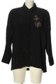 ZARA BASIC Langarmhemd Damen Gr. DE 36 schwarz Casual-Look