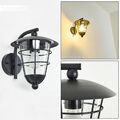 moderne Garten Laterne Terrassen Veranda Hof Lampe Außen Wand Leuchte Metall