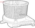 Gebläsemotor Innenraumgebläse Heizgebläsemotor für Mercedes Denso Dea17031