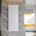 SONNI Heizkörper Design Heizung Flachheizkörper Mittelanschluss Weiß 1600x619mm 