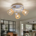 Deckenlampe Holzlampe Deckenleuchte Wohnzimmerlampe Spots verstellbar 3 flammig