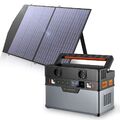 ALLPOWERS Powerstation 230V Tragbare Notstromversorgung mit 100/200W Solarpanel