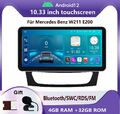 10.33''Carplay Autoradio 4+32GB GPS Navi BT WIFI Für Mercedes Benz W211 E200 KAM