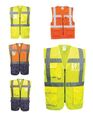 Warnweste Weste Warnschutzweste Sicherheitsweste Leuchtweste Signalweste XS- 7XL