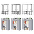 Stoffschrank Garderobe Kleiderschrank 360° Staubschutz Faltbar offen Faltschrank