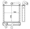 MAHLE ORIGINAL AH 253 000S Wärmetauscher Innenraumheizung Kühler