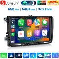 9" Android 13 Autoradio GPS NAVI Carplay DAB+ 4+64GB Für VW GOLF 5 PASSAT Jetta