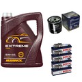 Inspektionspaket 5L MANNOL Extreme 5W-40 für Opel Meriva Astra G CC 1.6 16V