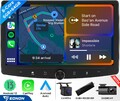 DAB+ 10.1 Zoll Android 13 8Kern 6+64 Autoradio 2 DIN mit GPS Navi RDS DSP 4G LTE