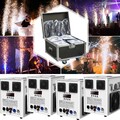 8stk Cold Spark Machine mit Flightcase DMX512 Sparkular Funkenmaschine DJ Show