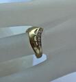 *Zirkoniaring Goldring Ring mit Zirkoniastein in aus 333 Gold Ringe Gr. 52 Damen