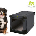 Maelson Soft Kennel faltbare Transportbox Hundebox Hundehütte Autobox grau/beige