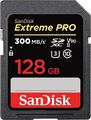 SanDisk Extreme PRO SDHC UHS-II Speicherkarte V90 128 GB (300 MB/s 8K 4K Full HD