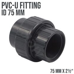 PVC-U PVC Klebe Fittings Verschraubung Innengewinde IG Muffe PN 10 Bar