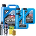 Motoröl 5W30 LIQUI MOLY Longtime High Tech 8L +MANN Ölfilter +Spülung +Cera Tec