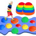 Flußsteine 10er Set Balanciersteine Kinder Balancespiel Outdoor Indoor Spielzeug