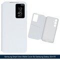 Original Samsung Galaxy S24 FE Smart View Wallet Cover Case EF-ZS721 Weiß White
