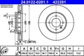 2x Ate 24.0122-0281.1 Bremsscheibe für SEAT SKODA VW Bremsanlage vorne 24.0122-0