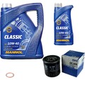 MAHLE ÖLFILTER 6 L MANNOL Classic 10W-40 für Peugeot J5 Kasten 1.9 D 605
