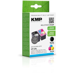 KMP Tintenpatrone für HP 62XL BK,C,M,Y (C2P05AE, C2P07AE) Multipack