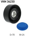 SKF Umlenk-/Führungsrolle Keilrippenriemen VKM 36230 für S60 S80 VOLVO XC70 V70