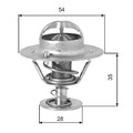 Thermostat Kühlwasser Kühlmittel für Ford Peugeot VW Gates Th00782G1 1973 ->