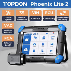 TOPDON Phoenix Lite 2 Profi Diagnosegerät Auto KFZ OBD2 Scanner Alle Systeme DE