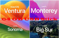 macOS 4in1 Multiboot USB Stick 64GB Sonoma Ventura Monterey Big Sur Install.