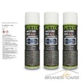 3x 500 ml PETEC MULTI UBS WAX TRANSLUCENT WACHS UNTERBODEN ROST SCHUTZ 