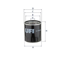 ORIGINAL® Ufi Ölfilter passend für Opel VIVARO C Bus VIVARO C Kasten VIVARO C