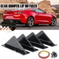 Universal Carbon Fiber Flosse Heck Stoßstange Lippe Diffusor Zierleisten Spoiler