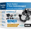 ANHÄNGERKUPPLUNG für Dacia Duster I 10-13 abnehmbar BRINK +7pol E-Satz SPEZ