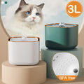 Trinkbrunnen Haustier Automatisch Wasserspender 3L für Katzen Hunde mit Filter