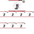 8 x Rückwärtsfahr-Parksensor ESEN SKV für BMW, MINI 5 E39, 5 E60, 5 E61