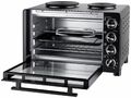 Unold 68885 Kleinküche Mini Backofen Ofen mit Kochplatte Herd Pizzaofen 30L