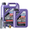 Motoröl 5W40 LIQUI MOLY Synthoil High Tech 6L+BOSCH Ölfilter +Spülung +Cera Tec