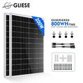 200W(2x100W) 12V Mono Solarpanel Solarmodul Photovoltaik Set für Wohnmobil Boot