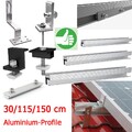Solarpanel PV-Profil Befestigungsschiene Montage Flachdach Ziegeldach Halterung