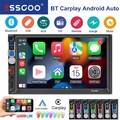 7 ZOLL Wireless Apple Carplay Android Auto Doppel 2 DIN Autoradio USB AUX RDS BT
