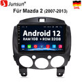 Für Mazda 2 07-13 9" Autoradio Android 12 Navigation GPS DSP USB BT FM 32GB DAB+