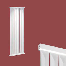 Design Paneelheizkörper Seitenanschluss Vertikal Röhren Flach Heizkörper HeizungPulverbeschichtet Weiß Anthrazit 1/2" Standard Anschluß