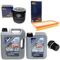 Motoröl Filter Set 10W-40 6 Liter + Ölablassschraube für Volvo S40 I 1.8 2.0 VS