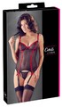 Cottelli LINGERIE Erostisches Strapshemd und String Dessous Set Zweifarbig 