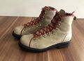 KANDAHAR Swiss Leder Boots Lammfell Retro Stiefeletten Handmade 40 Uk 6.5 459€