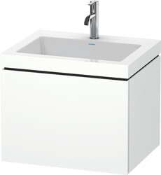 Duravit L-Cube Möbelwaschtisch c-bonded mit Unterbau wandhängend, 60x48 cm, 1